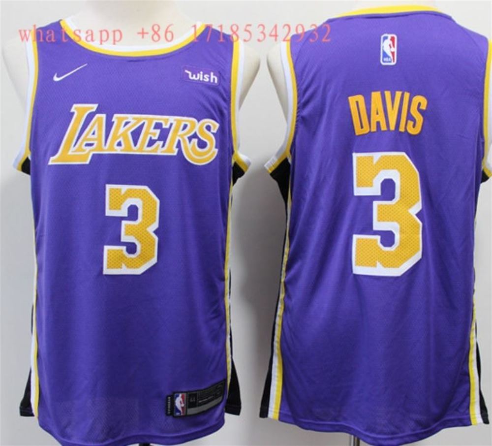 Los Angeles Lakers Anthony Davis 3 2021 Nba Blue Jersey