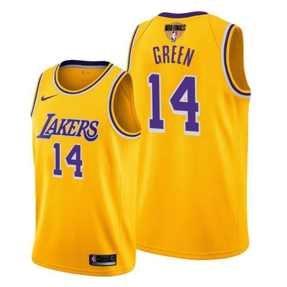 Los Angeles Lakers Danny Green 2021 NBA Finals Bound Gold Jersey Icon Edition eMZZ7