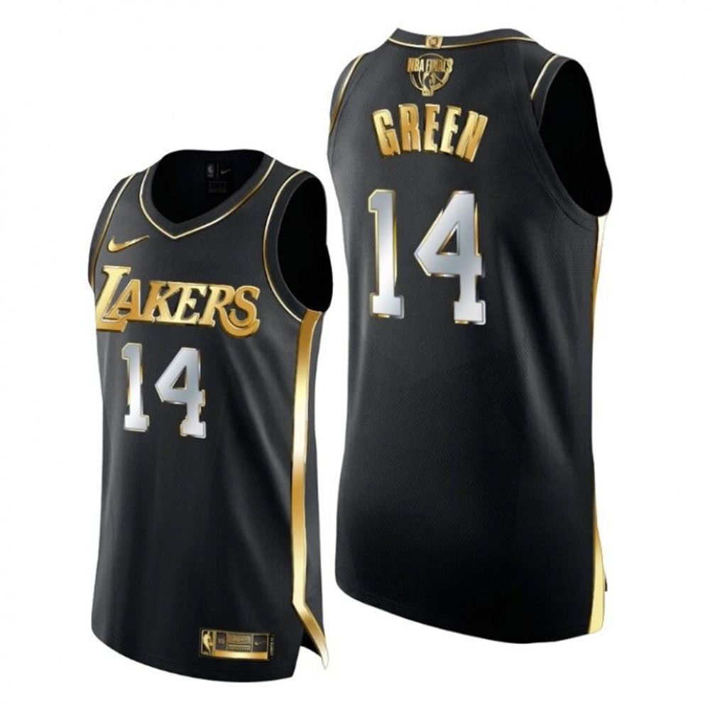 Los Angeles Lakers Danny Green 2021 NBA Finals Golden Limited Edition Black Jersey 202121