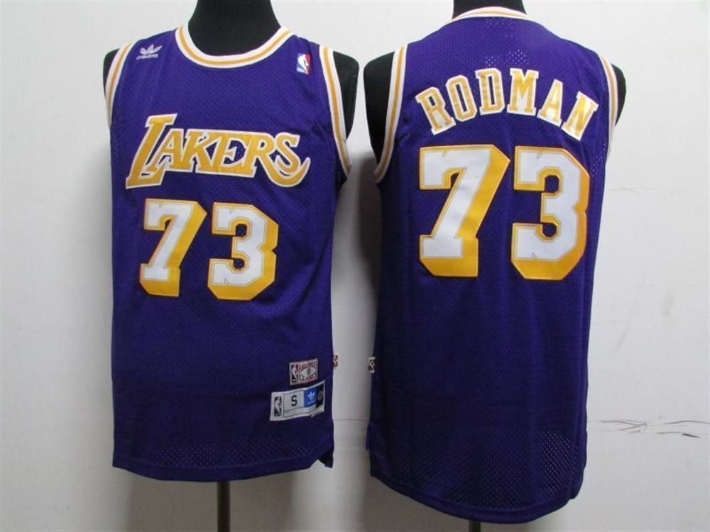 Los Angeles Lakers Dennis Rodman 73 2020 Nba New Arrival Blue Jersey AllOver Print zIi30