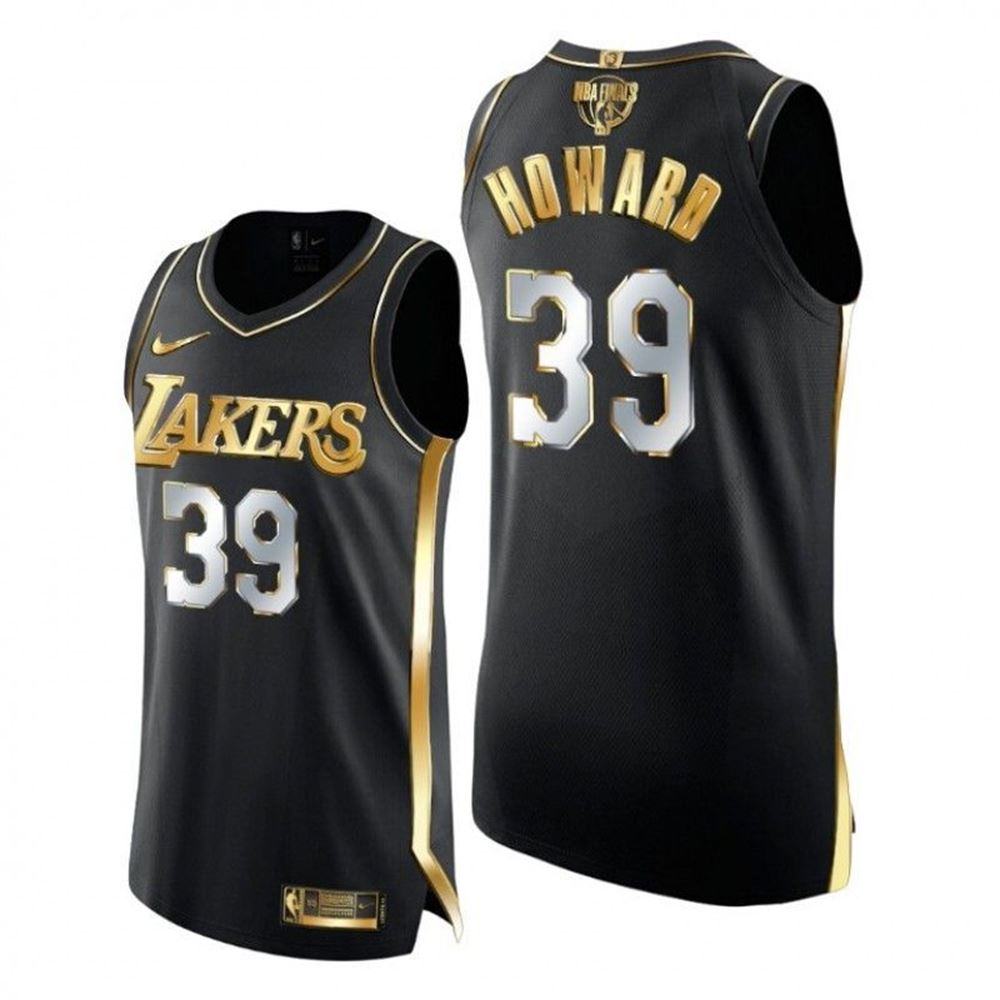 Los Angeles Lakers Dwight Howard 2021 NBA Finals Golden Limited Edition Black Jersey 202121 ndqmE