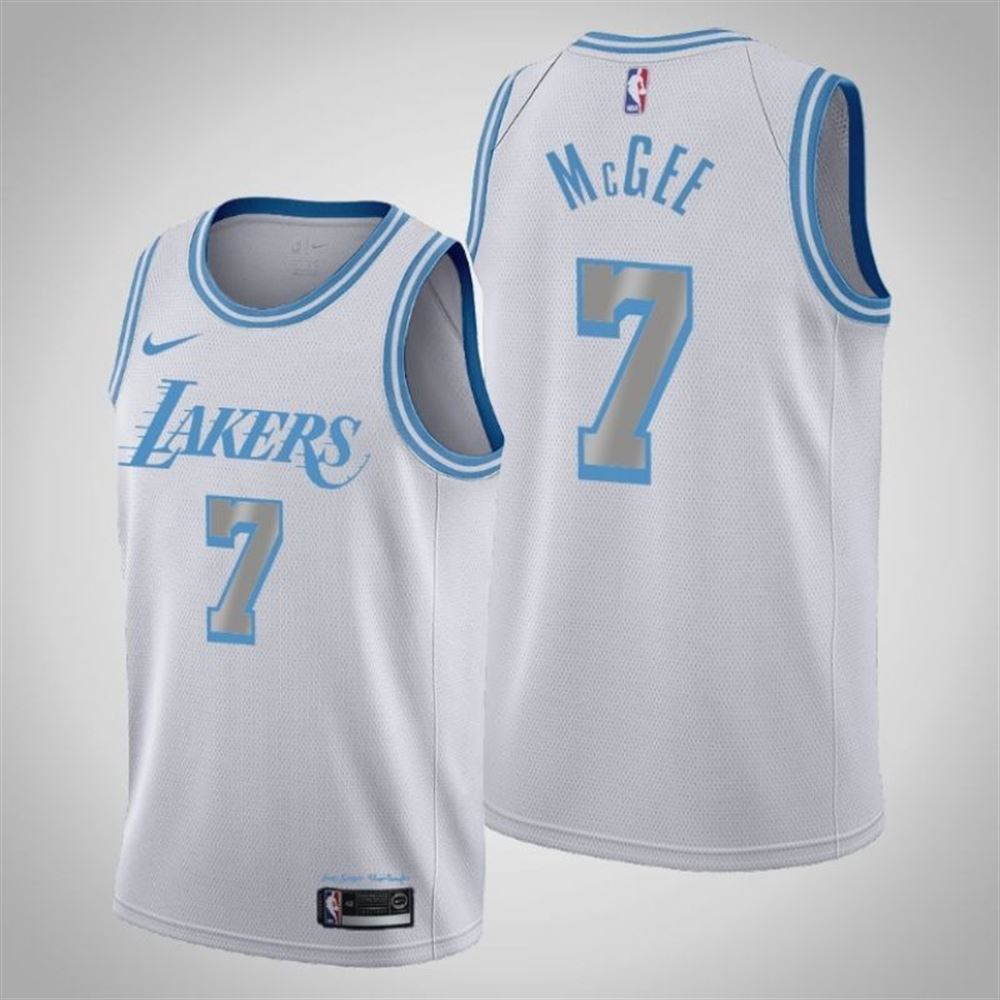 Los Angeles Lakers JaVale McGee 7 2021 NBA New Arrival White jersey b5Uhr