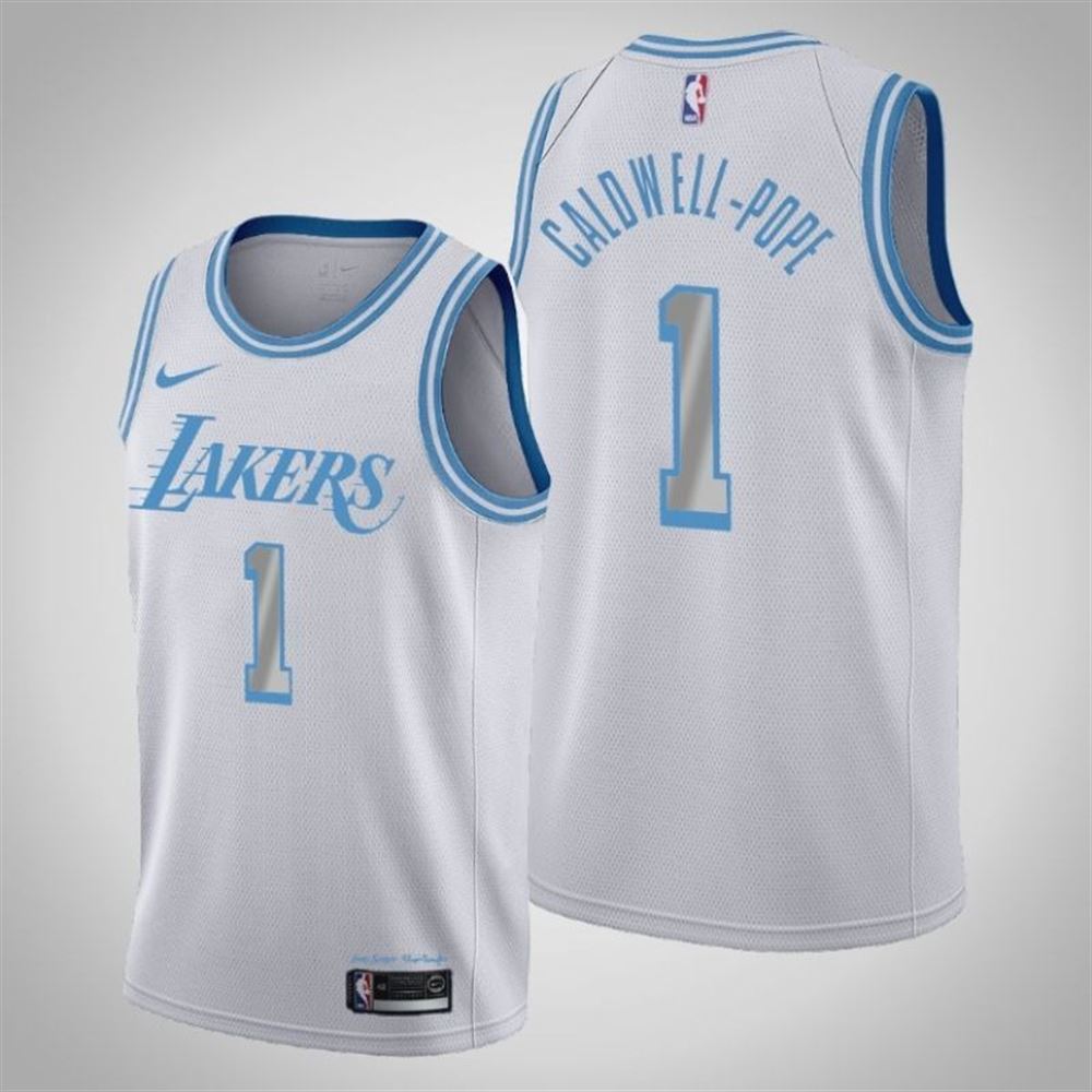 Los Angeles Lakers Kentavious CaldwellPope 1 2020 Nba New Arrival White Jersey AllOver Print R7bvl