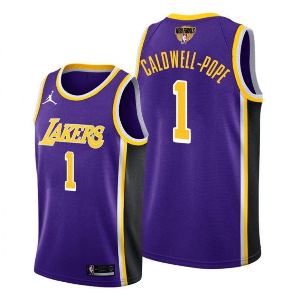 Los Angeles Lakers Kentavious CaldwellPope 2021 NBA Finals Bound Purple Jersey Statement Edition Y2MHb