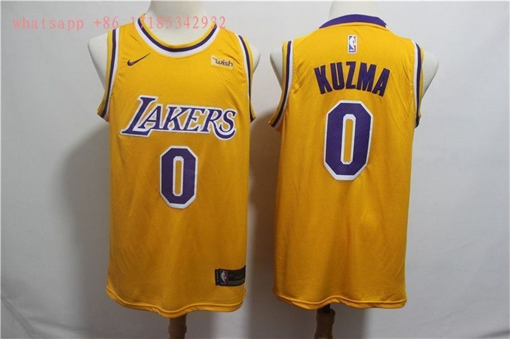 Los Angeles Lakers Kyle Kuzma 0 2021 NBA New Arrival Gold Jersey
