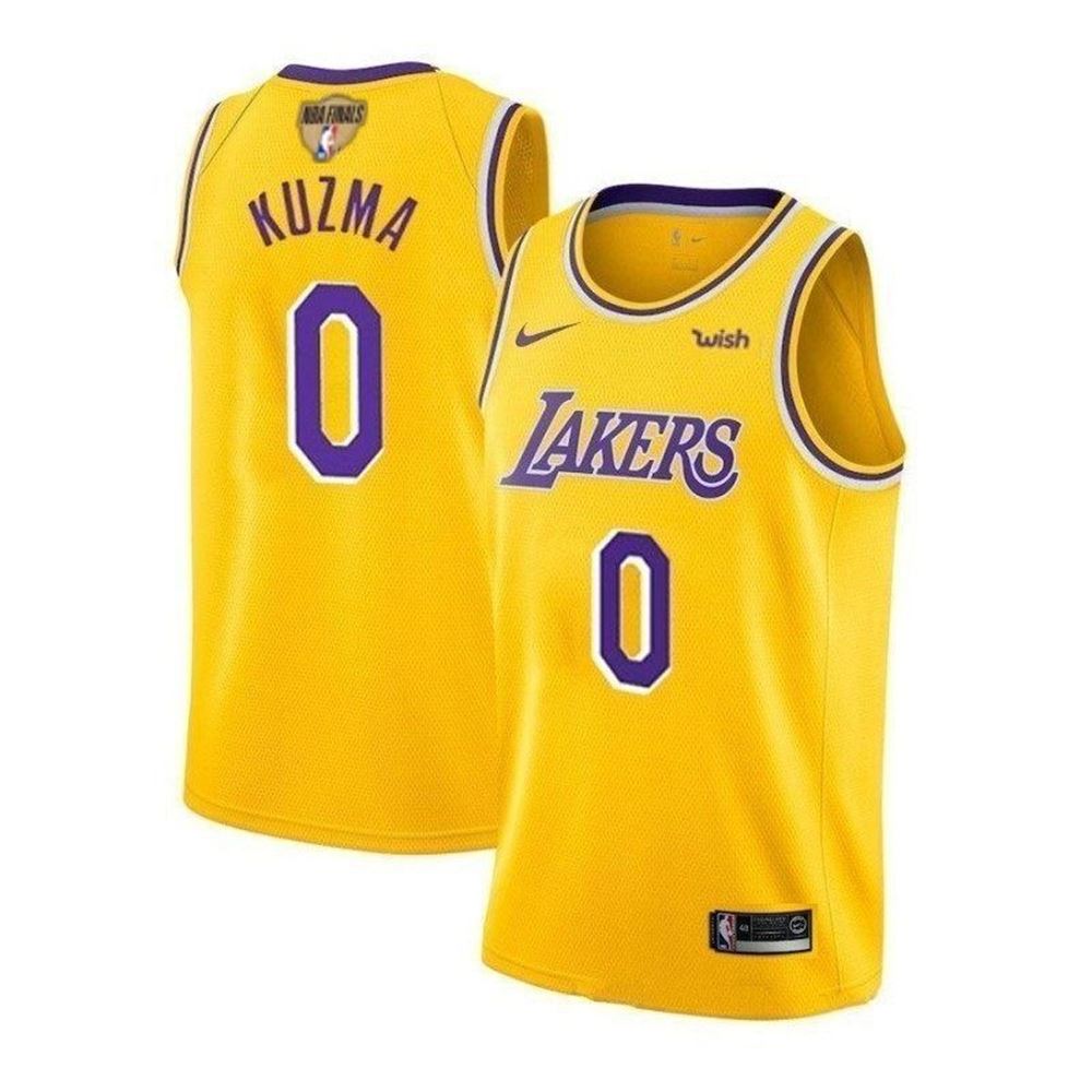 Los Angeles Lakers Kyle Kuzma 0 NBA 2021 New Arrival yellow jersey