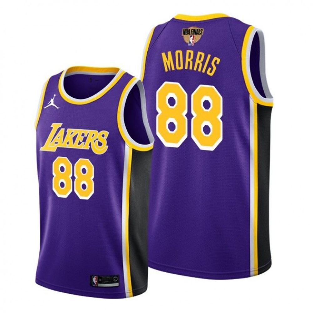 Los Angeles Lakers Markieff Morris 2021 NBA Finals Bound Purple Jersey Statement Edition tqeE0