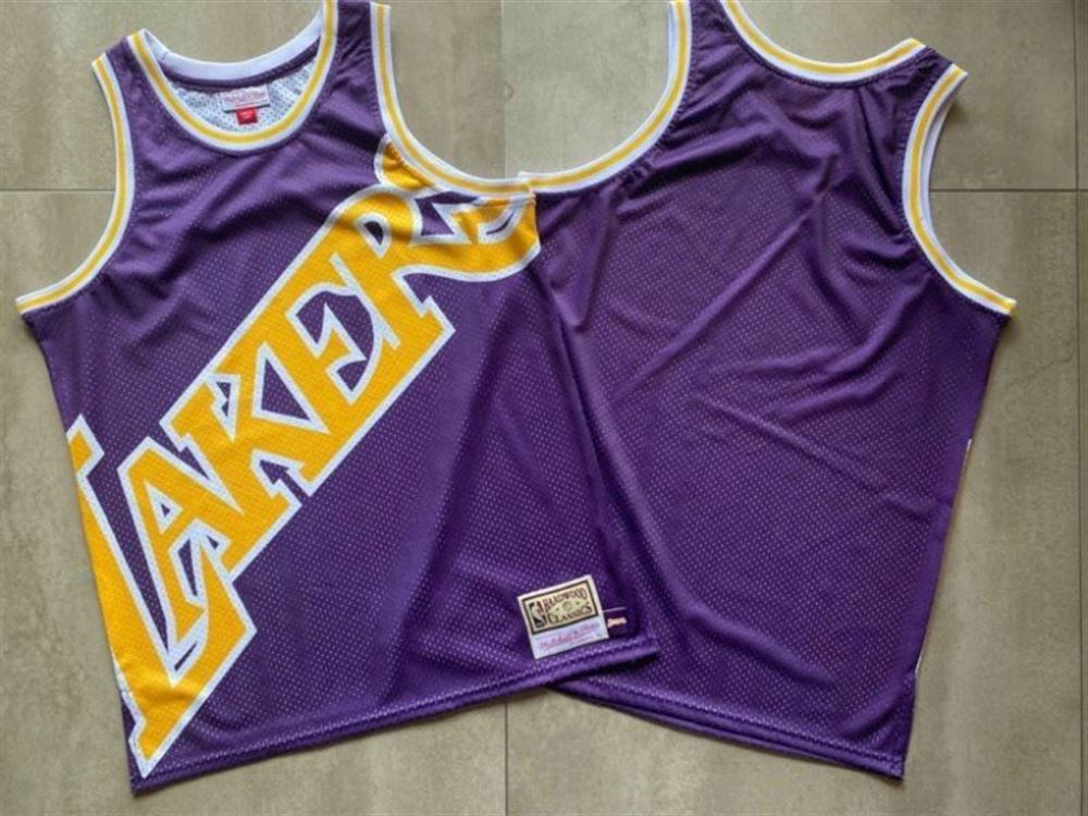 Los Angeles Lakers NBA New Arrival Big Face Purple jersey zh0IV