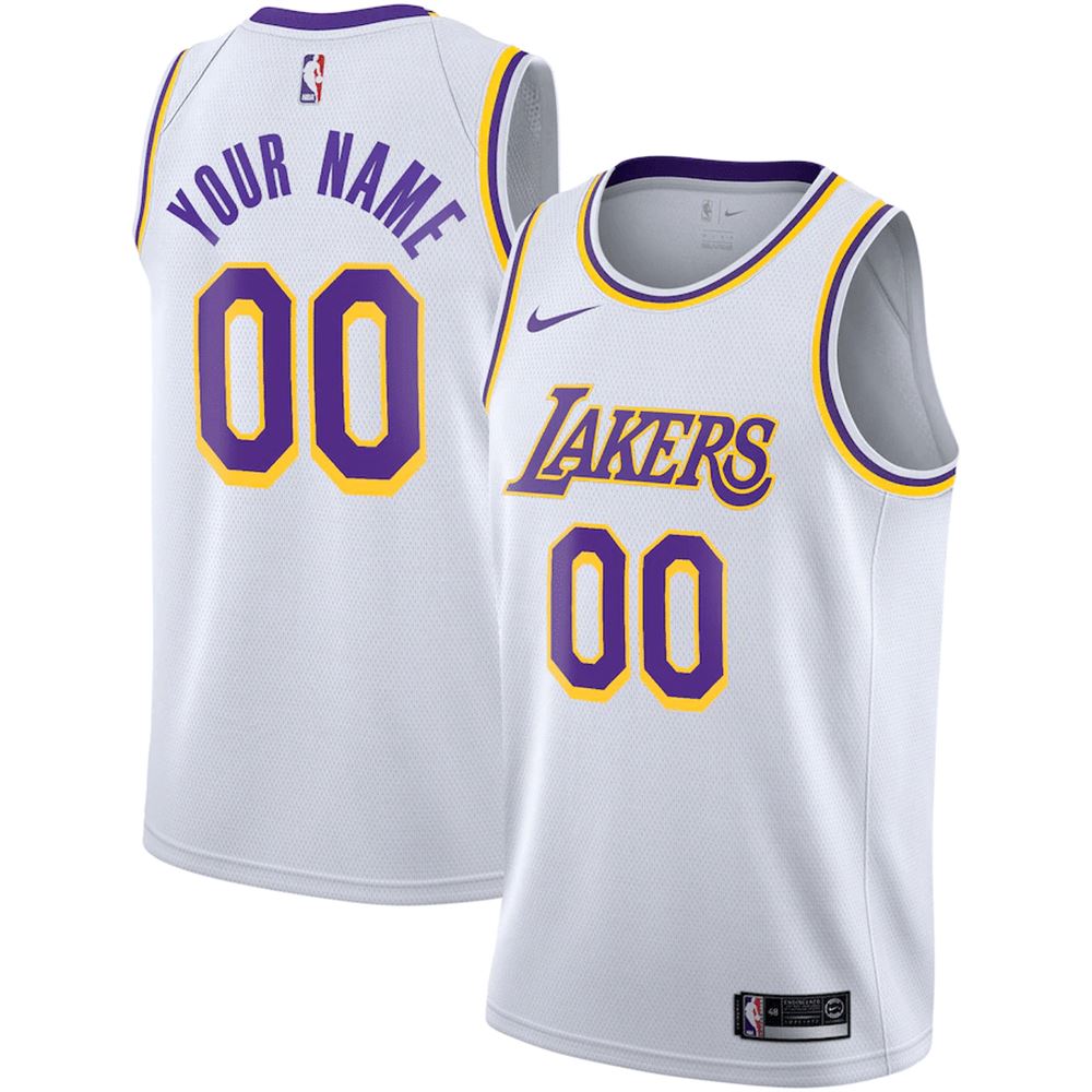 Los Angeles Lakers Nike 202121 Swingman Custom Jersey %C3%AF%C2%BF%C2%BD Association Edition White XRA2F