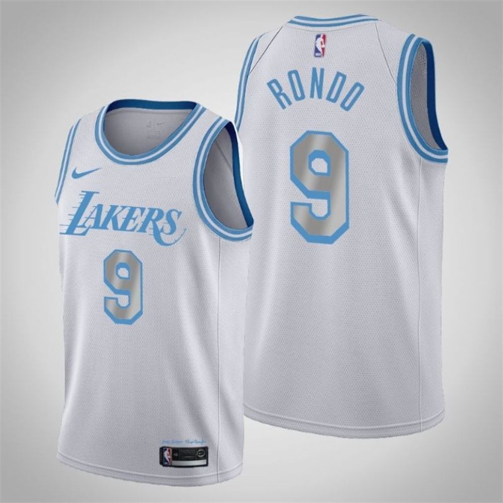 Los Angeles Lakers Rajon Rondo9 2021 Nba New Arrival White Jersey jersey Y8MlX