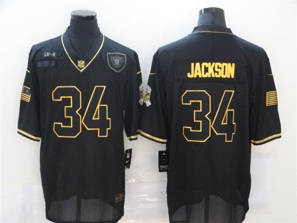 Los Angeles Raiders Bo Jackson 34 Nfl 2021 Black Jersey cX0Ye