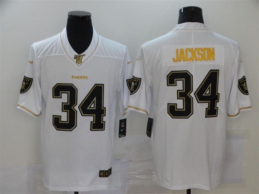 Los Angeles Raiders Bo Jackson34 Nfl 2021 White Jersey jersey 2HmCA