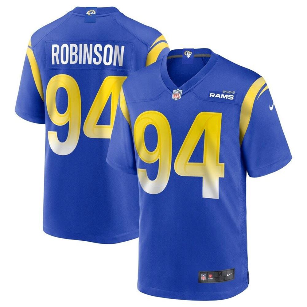 Los Angeles Rams AShawn Robinson Royal Game Jersey Gifts For Fans chFQi