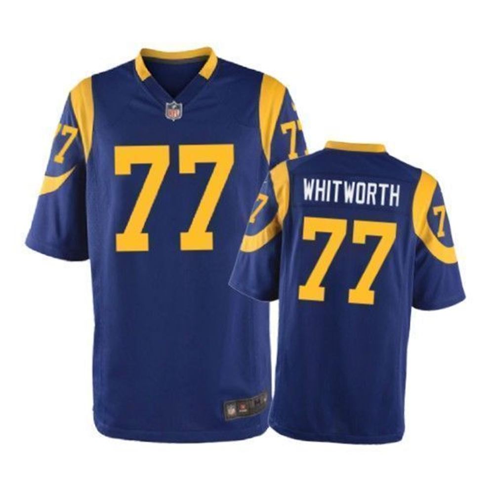 Los Angeles Rams Andrew Whitworth Game Royal Mens Jersey hUIvv