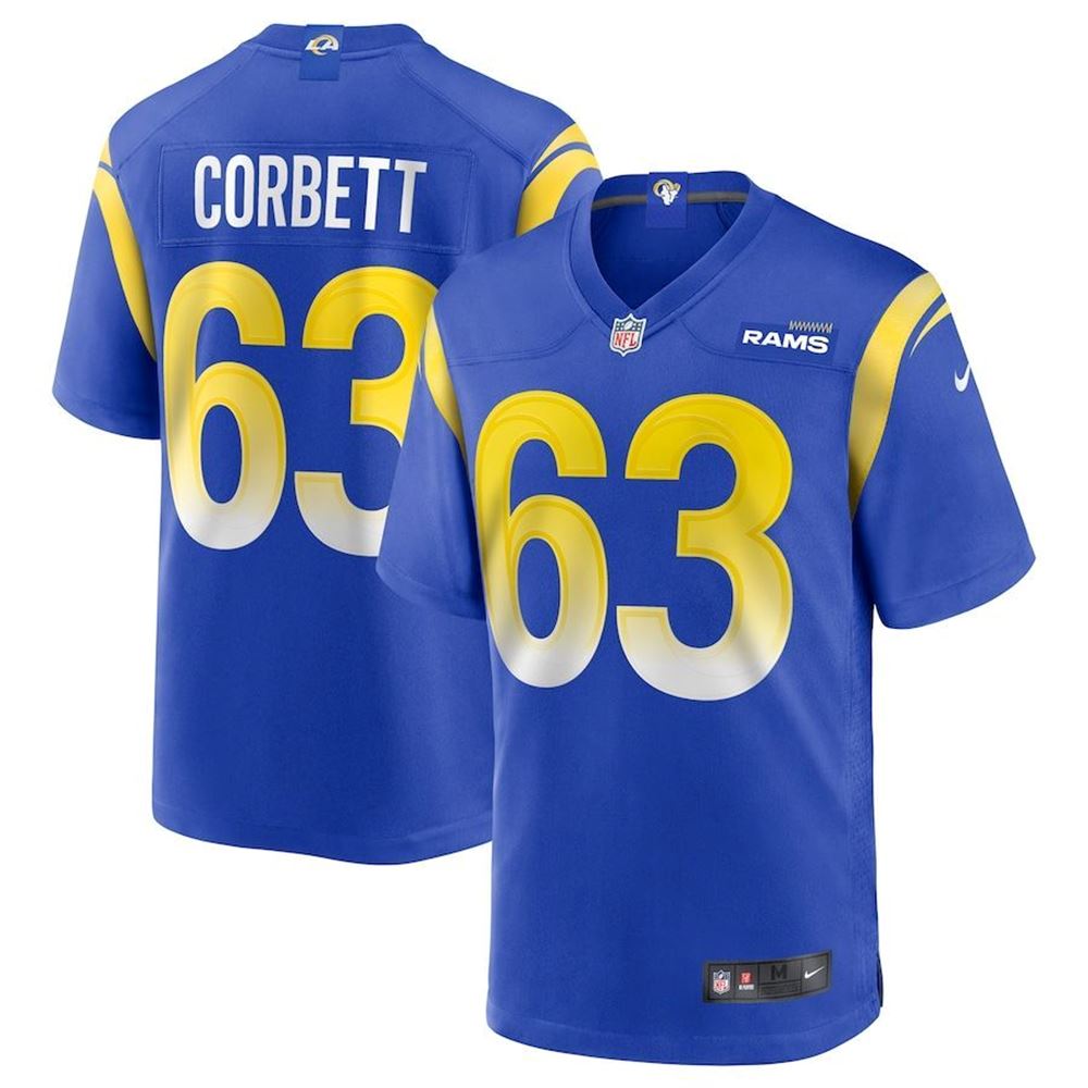 Los Angeles Rams Austin Corbett Royal Game Jersey Gifts For Fans 1CdaK