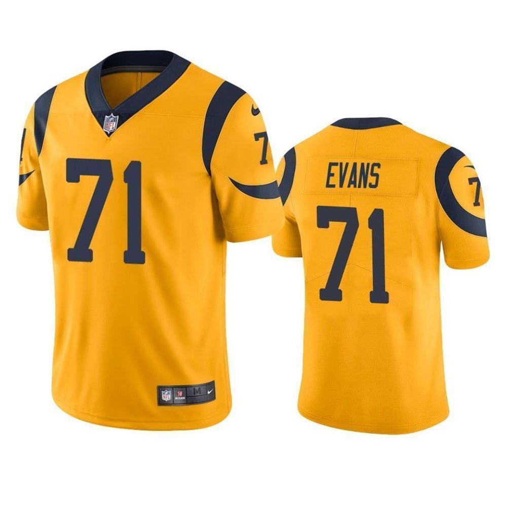 Los Angeles Rams Bobby Evans Color Rush Limited Gold Mens Jersey CMven