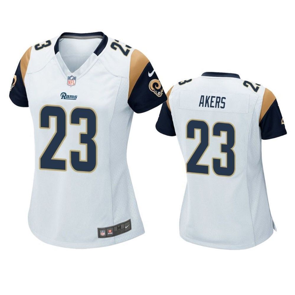 Los Angeles Rams Cam Akers White 2021 Nfl Draft Game 3D Jersey V6G6R