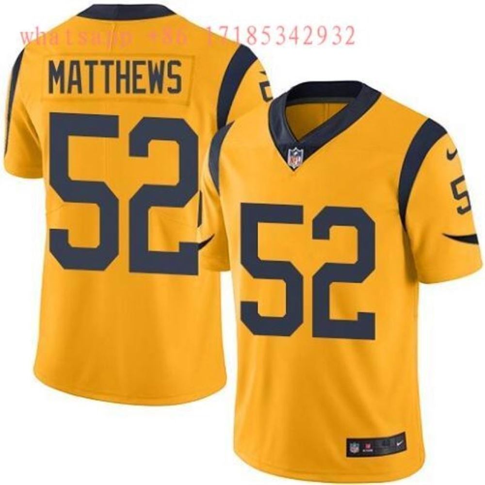 Los Angeles Rams Clay Matthews III 52 2021 NFL Gold Jersey XikCh