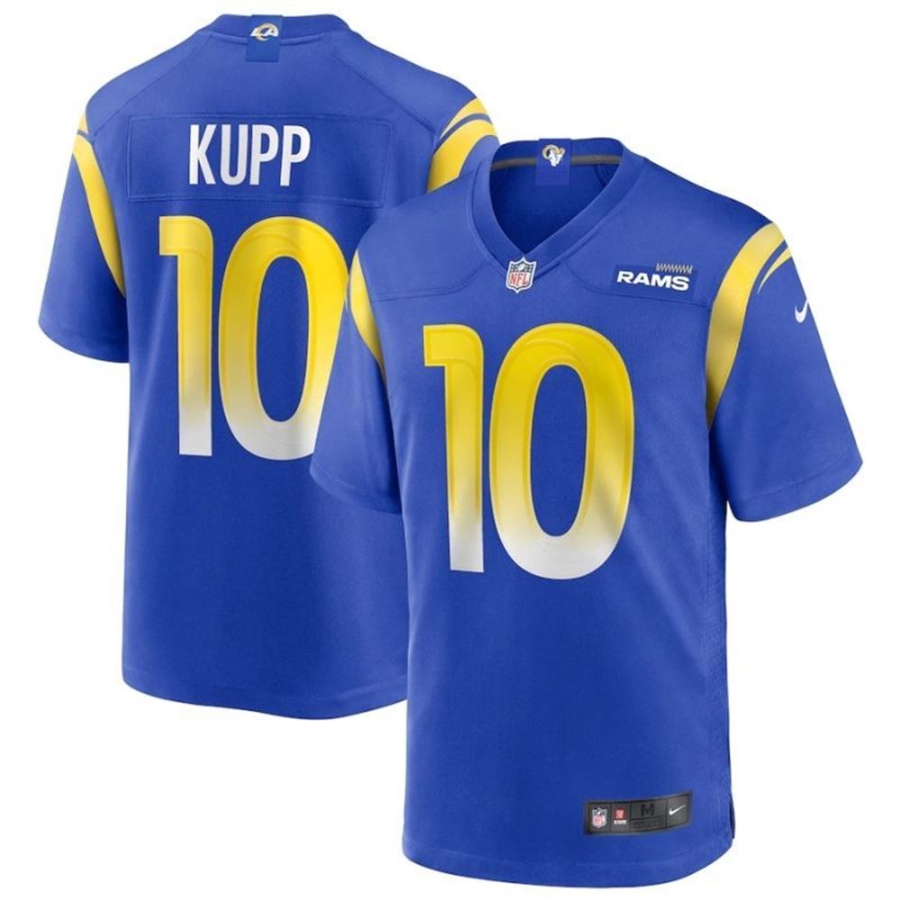 Los Angeles Rams Cooper Kupp 10 2021 Nfl New Arrival Blue Jersey Gifts For Fans qy9bO