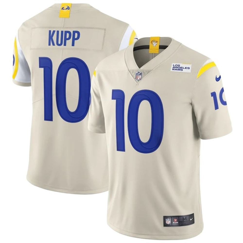 Los Angeles Rams Cooper Kupp 10 Nfl 2021 New Arrival Light Grey Jersey Gifts For Fans KbqXE