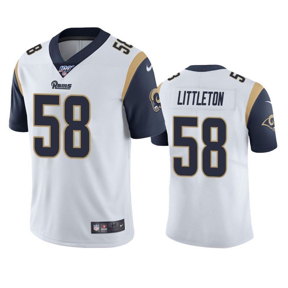 Los Angeles Rams Cory Littleton Limited White 100Th Season Mens Jersey jersey ZA9G8