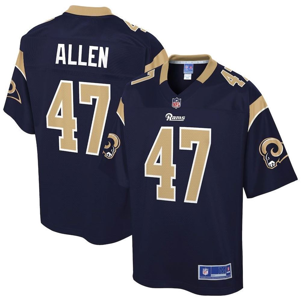 Los Angeles Rams Dakota Allen Navy Player Jersey jersey THfCU
