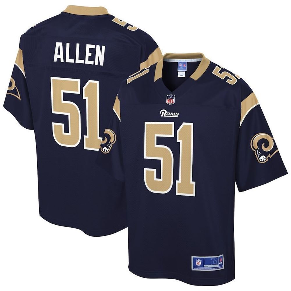 Los Angeles Rams Dakota Allen Navy Team Player Jersey jersey dT19R