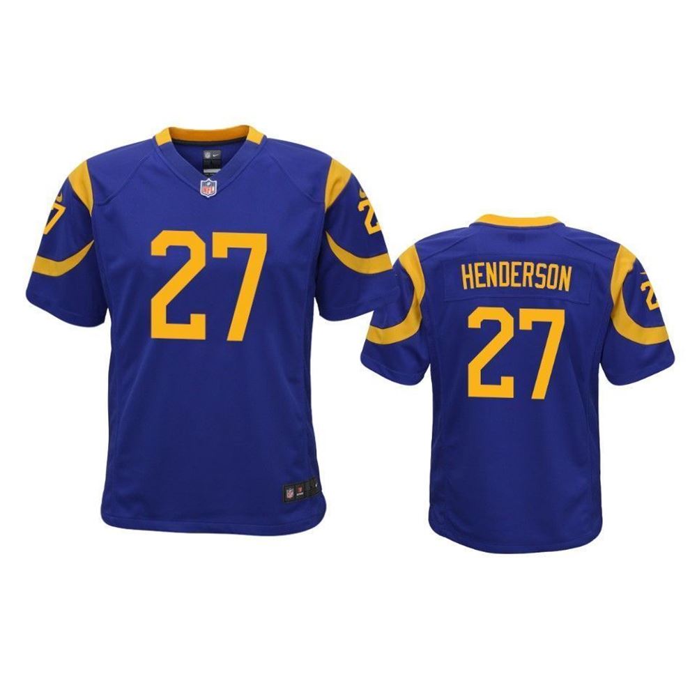 Los Angeles Rams Darrell Henderson 2021 NFL Draft Royal Game Jersey jersey p2anD