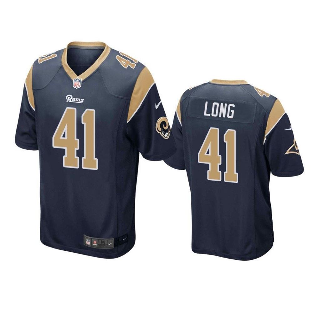 Los Angeles Rams David Long 2021 NFL Draft Navy Game Jersey jersey RGha7