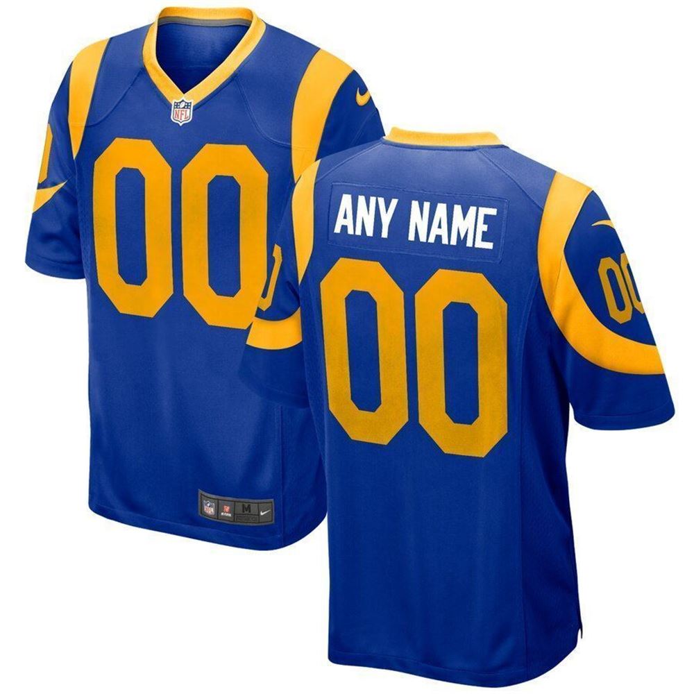 Los Angeles Rams Game Custom Jersey Gold 2019 AllOver Print liWNY