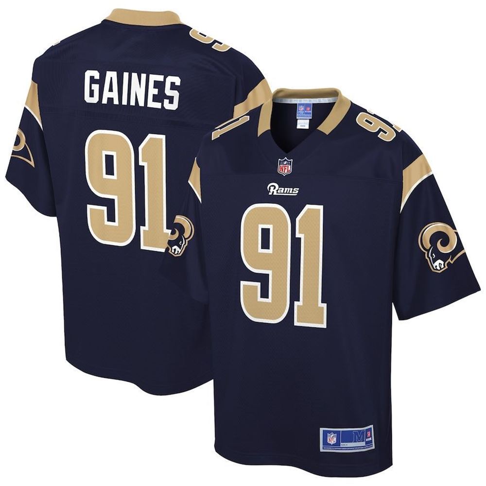 Los Angeles Rams Greg Gaines Navy Team Player Jersey jersey MJs83