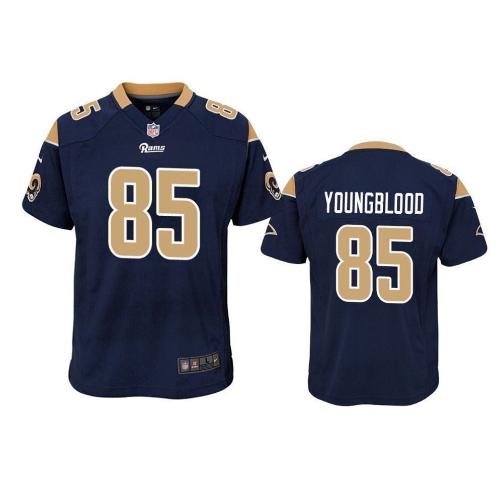 Los Angeles Rams Jack Youngblood Game Navy Jersey jersey MpX87