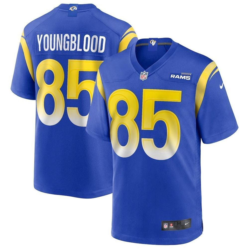 Los Angeles Rams Jack Youngblood Royal Game Retired Player Jersey TQtDc