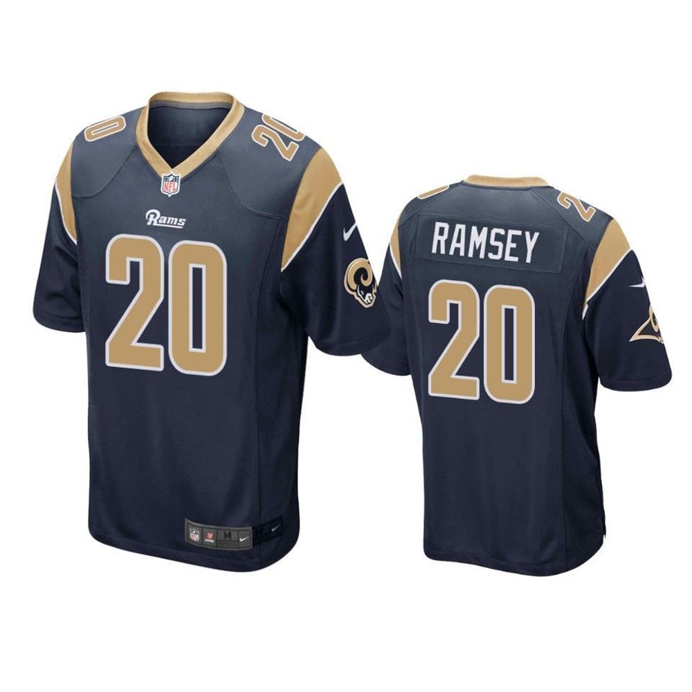 Los Angeles Rams Jalen ey Game Navy Mens Jersey jersey HSkk2