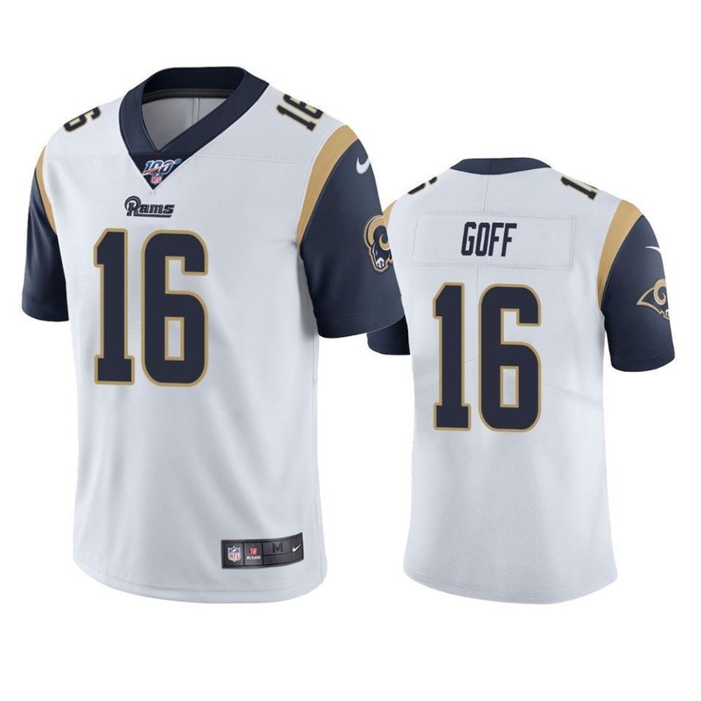 Los Angeles Rams Jared Goff Limited White 100Th Season Mens Jersey jersey LA7r0