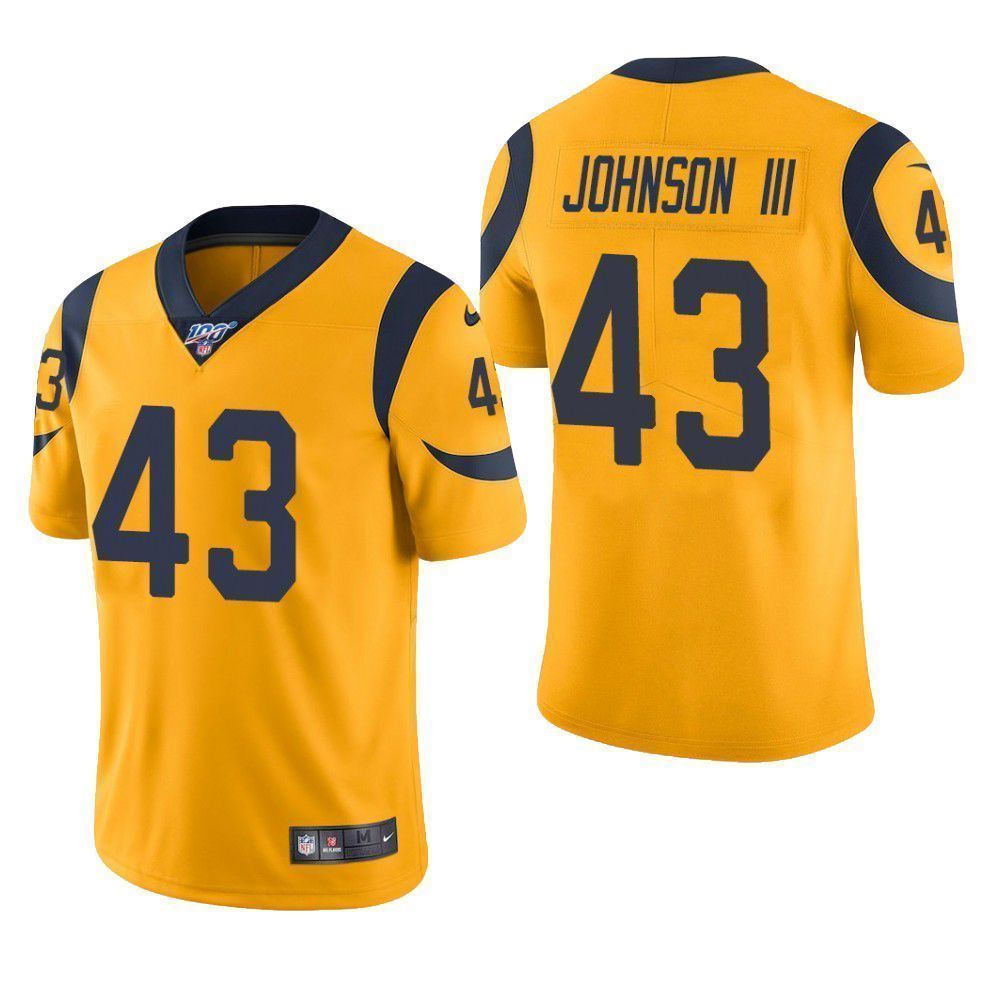 Los Angeles Rams John Johnson Rams 100th Season Color Rush Mens Jersey Gold QnEI6