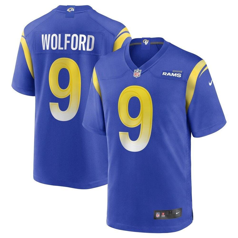Los Angeles Rams John Wolford Royal Game Jersey Gifts For Fans 7bfqw