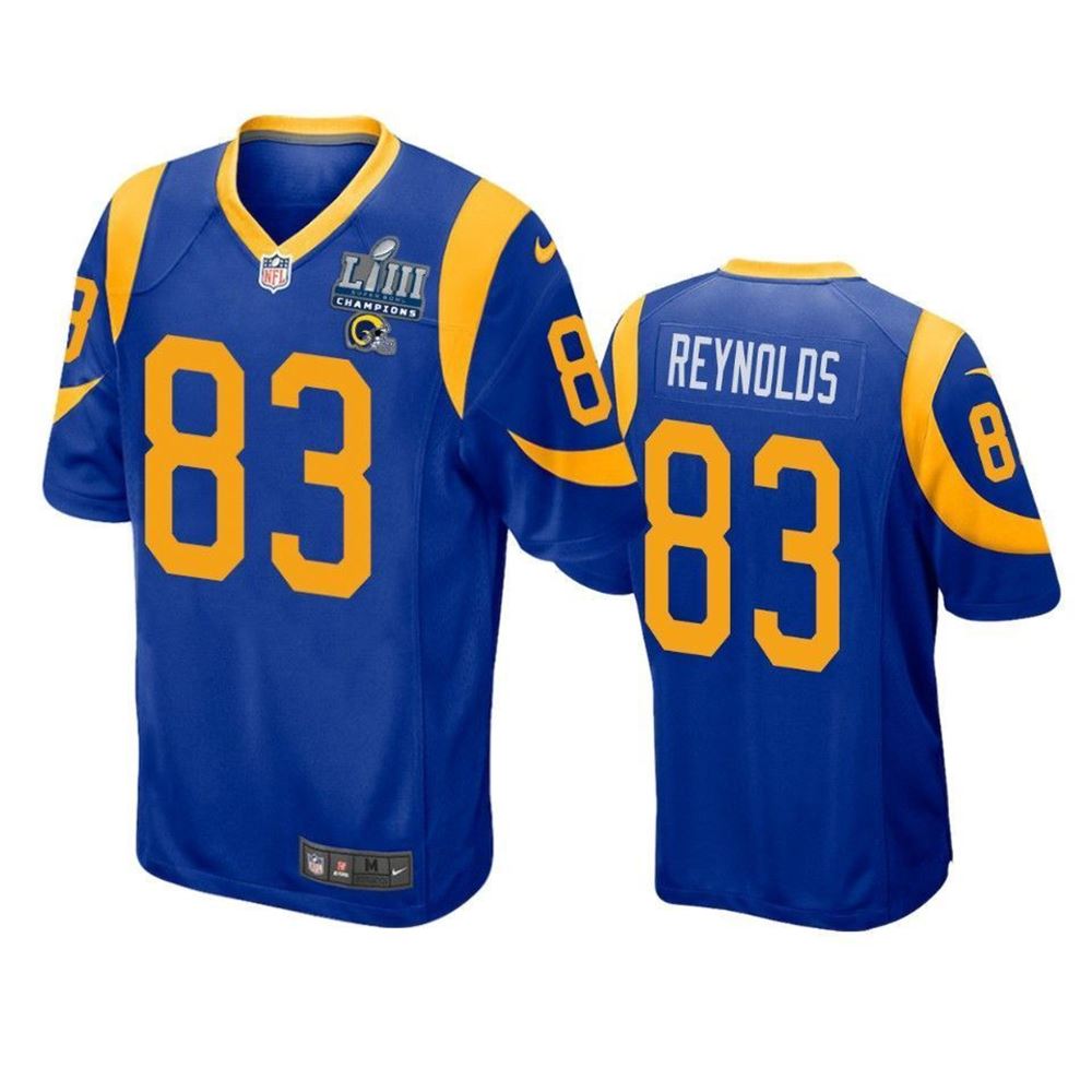 Los Angeles Rams Josh Reynolds Super Bowl LIII Champions Game Royal Mens Jersey jersey