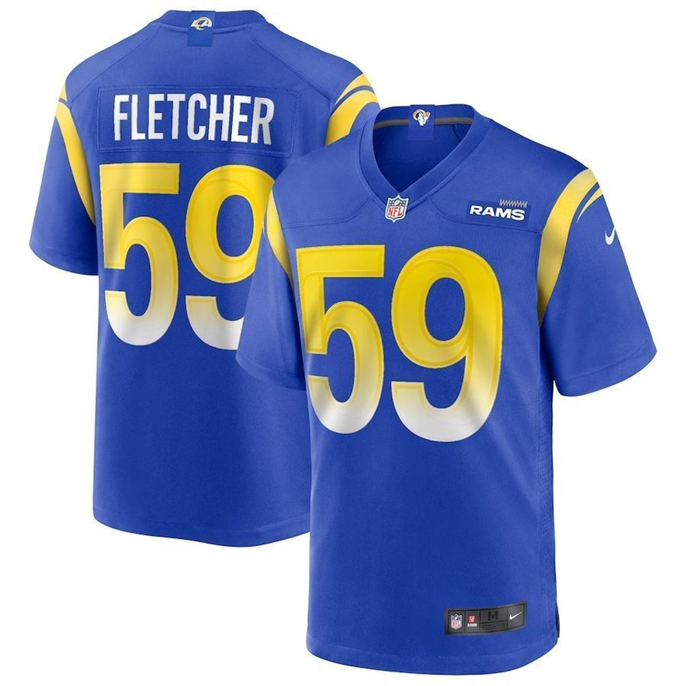 Los Angeles Rams London Fletcher Royal Game Retired Player Jersey fqVce