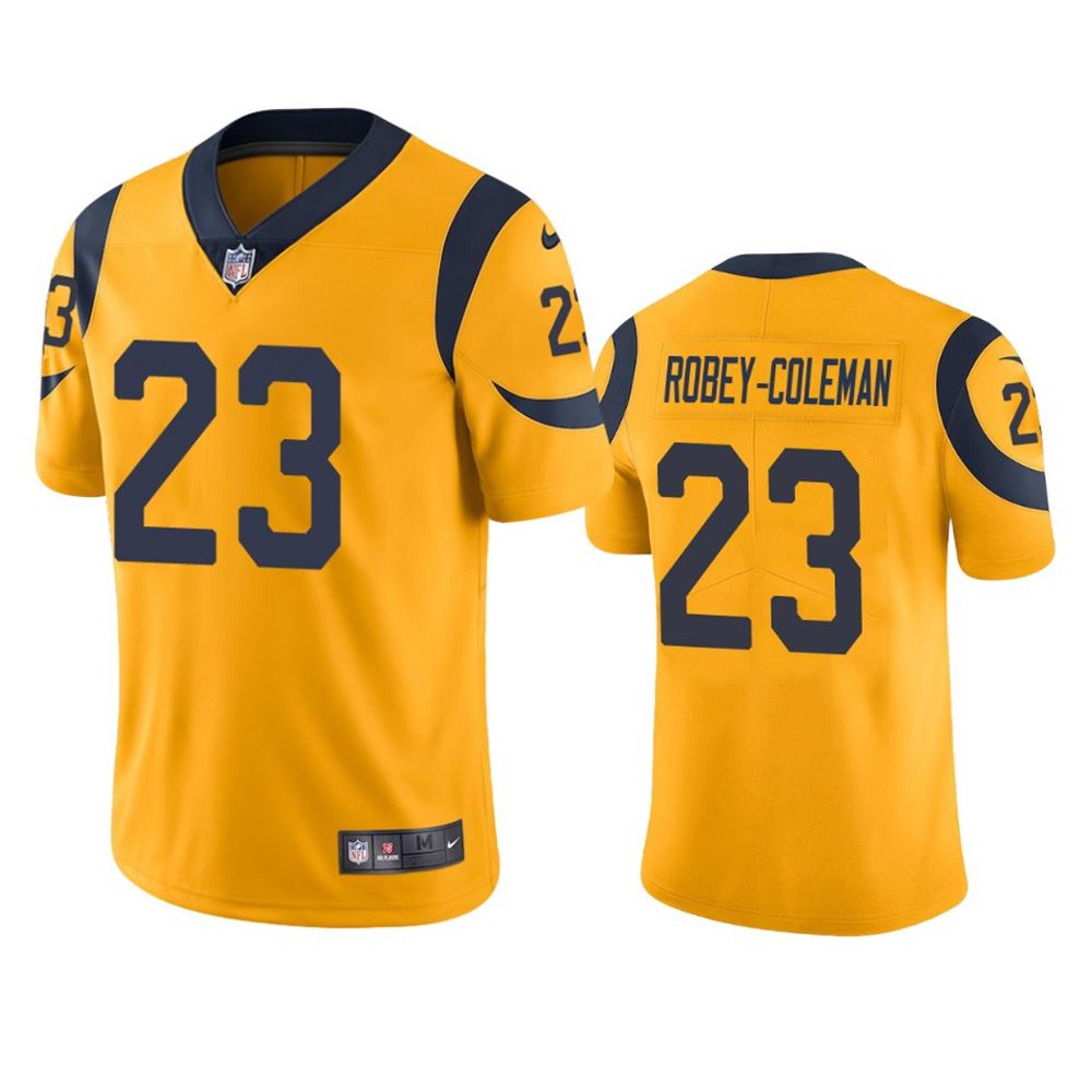 Los Angeles Rams Nickell RobeyColeman Gold Nike Color Rush Limited jersey oOEGP