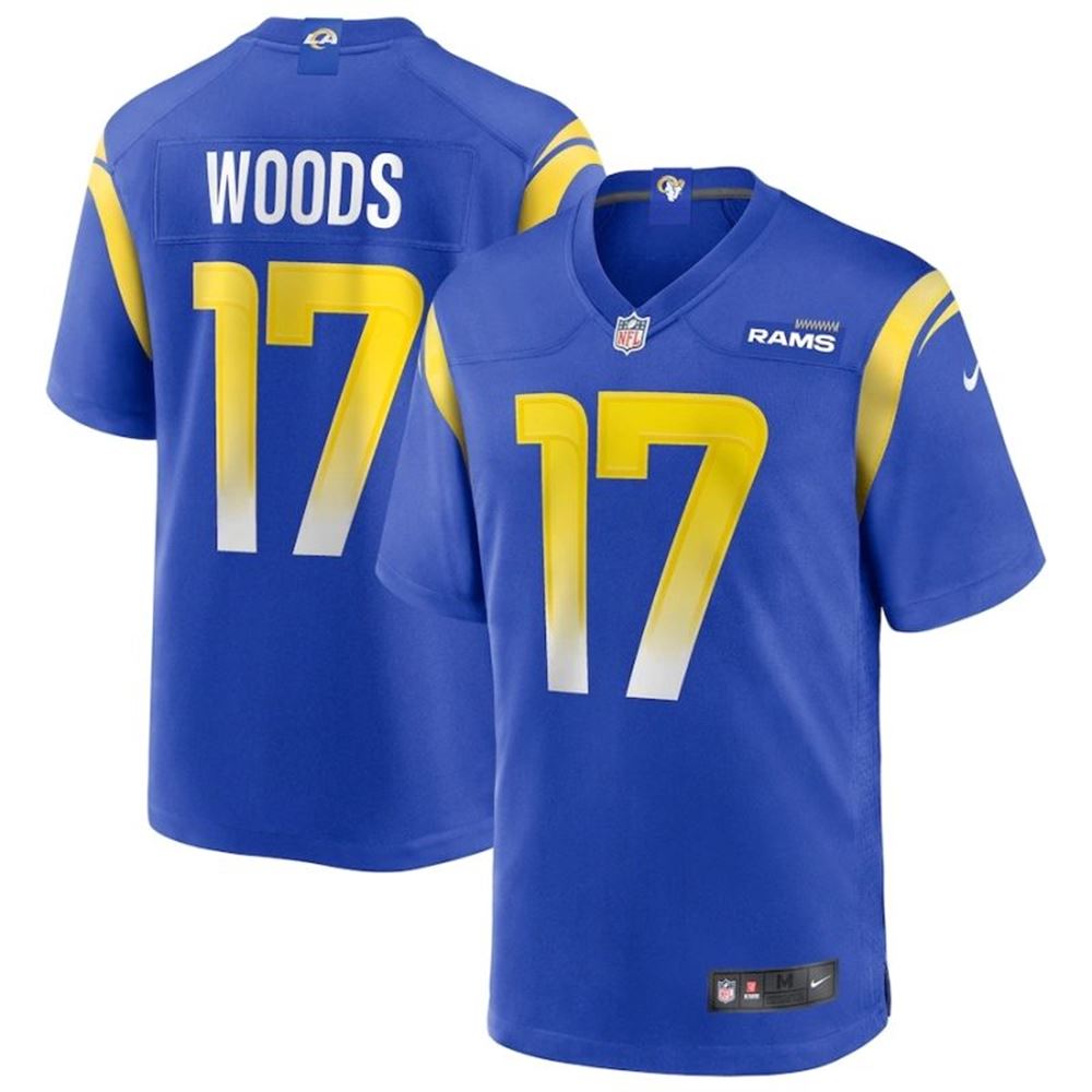 Los Angeles Rams Robert Woods 17 Nfl 2021 New Arrival Navy Blue Jersey Gifts For Fans DwMJd