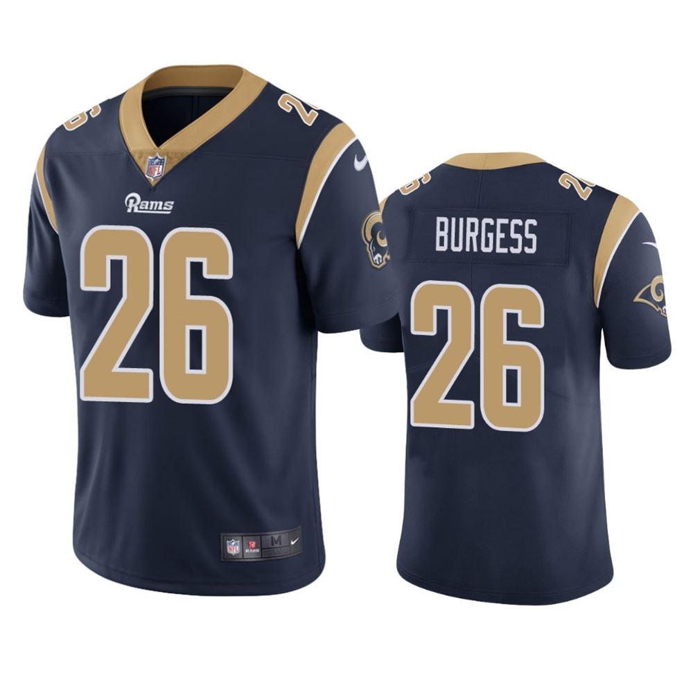 Los Angeles Rams Terrell Burgess Navy Vapor Limited Jersey Co1Mb