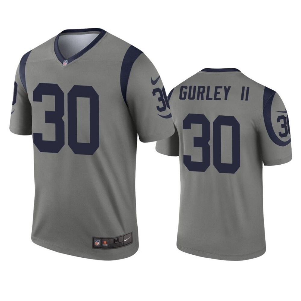 Los Angeles Rams Todd Gurley II Gray Inverted Legend Jersey nKIw5