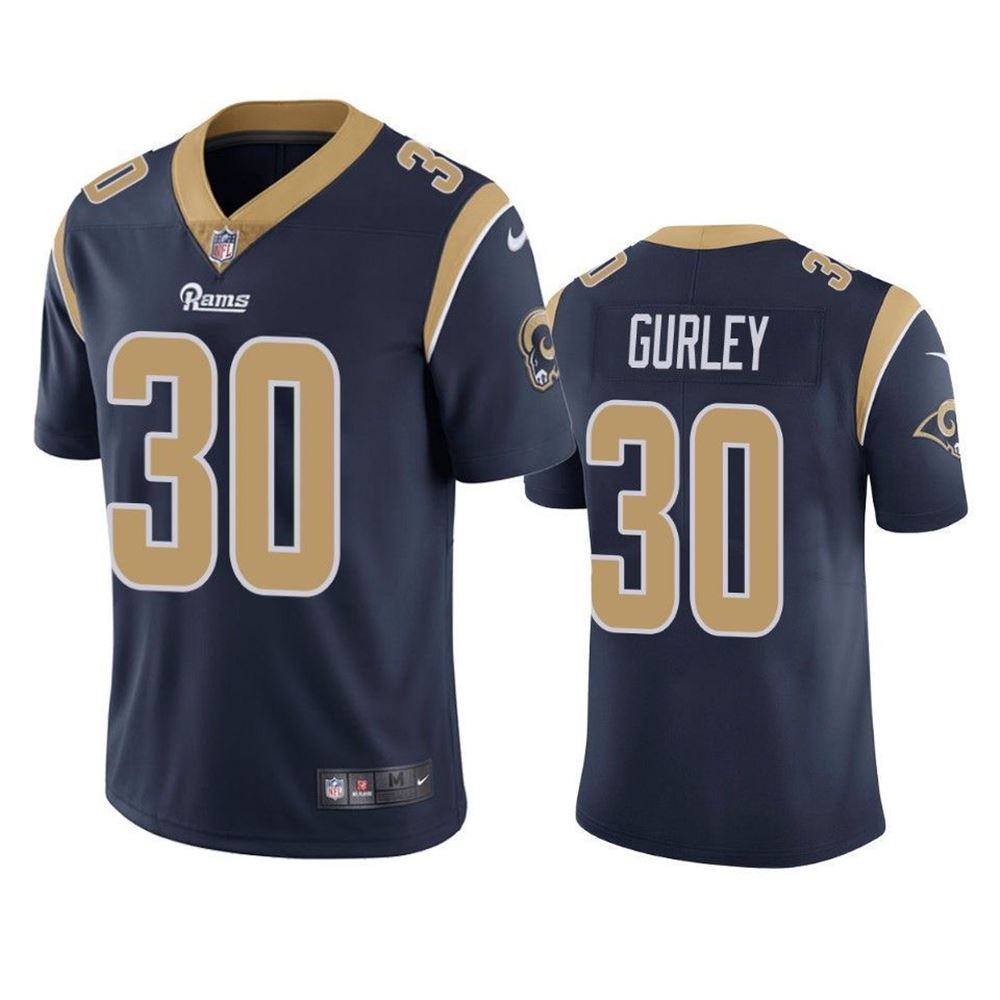 Los Angeles Rams Todd Gurley Navy Vapor Untouchable Limited 3D Jersey guWeR