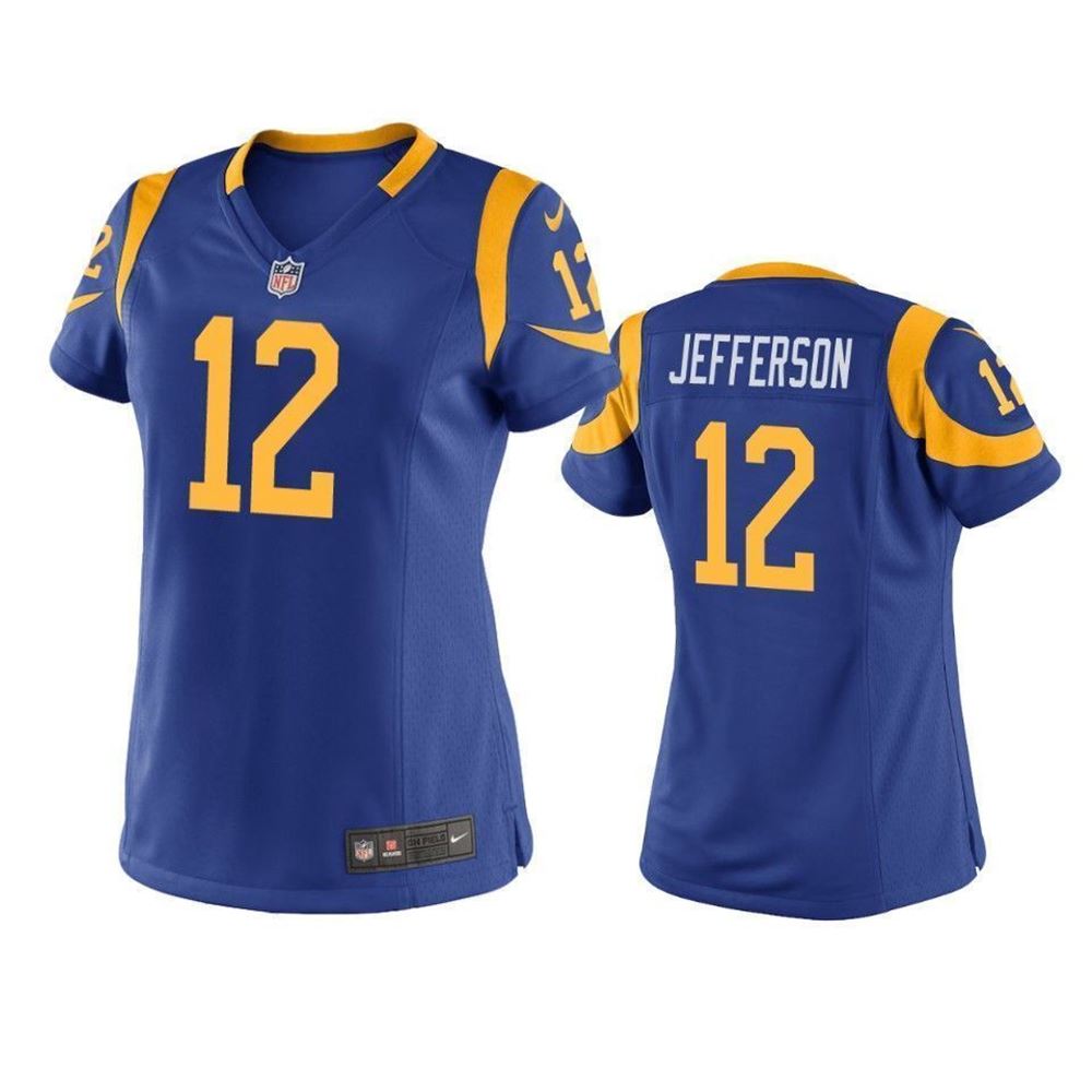 Los Angeles Rams Van Jefferson Royal 2021 NFL Draft Game Jersey g5bqE