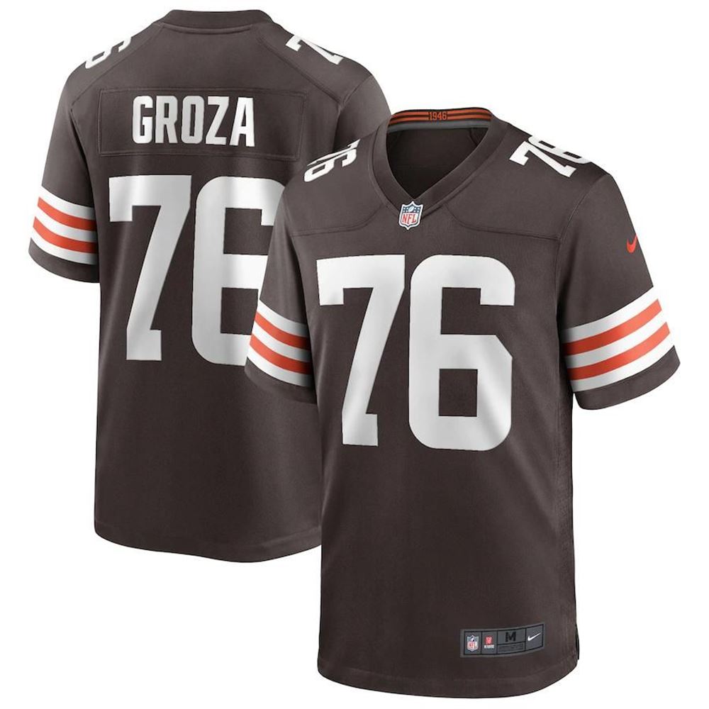 Lou Groza Cleveland Browns Nike Game Retired Player Jersey Brown