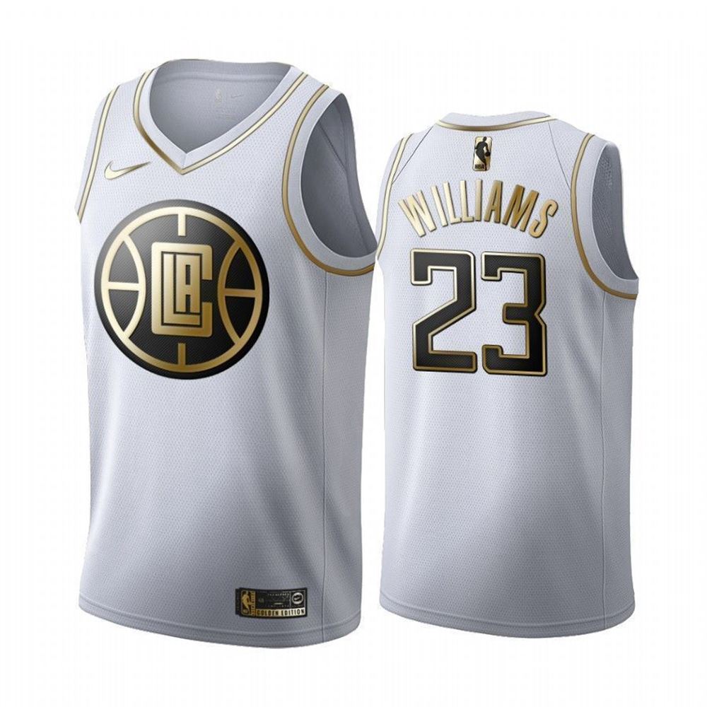 Lou Williams 23 Los Angeles Clippers White Golden Edition Jersey hSacp