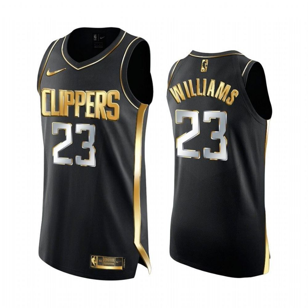 Lou Williams LA Clippers 202121 Black Golden Edition Jersey Limited tjRIY
