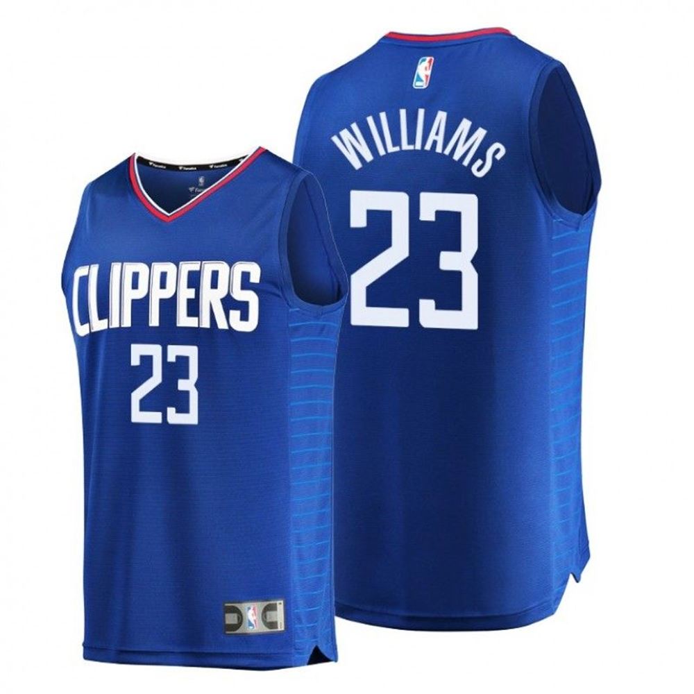 Lou Williams Los Angeles Clippers 23 Navy Icon Replica Jersey c1UMG