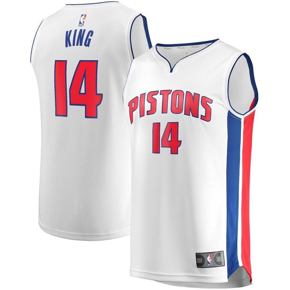 Louis King Detroit Pistons Fast Break Replica Jersey jersey White Association Edition 2021 LQD8B